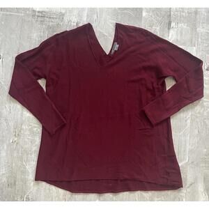 Vince Wool & Cashmere Maroon  Crew Neck Sweater Sz XS Light Weight Ex. Cond